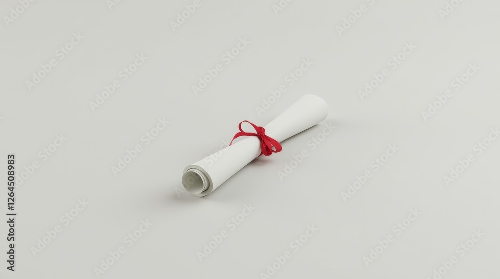 diploma scroll placed on a simple background, highlighting its elegance and significance in the context of education and achievement diploma scroll placed on a simple background, highlighting its elegance and significance in the context of education and achievement