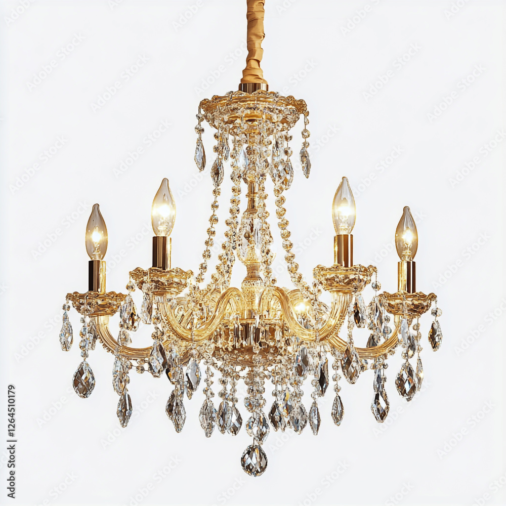 Elegant Gold and Silver Crystal Chandeliers for Luxurious Home Décor – Transparent Background Elegant Gold and Silver Crystal Chandeliers for Luxurious Home Décor – Transparent Background