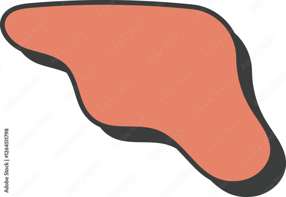 Abstract Retro Groovy Shape Element Decoration Abstract Retro Groovy Shape Element Decoration