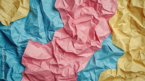 Wallpaper Mural Crumpled pastel paper texture background (1) Torontodigital.ca