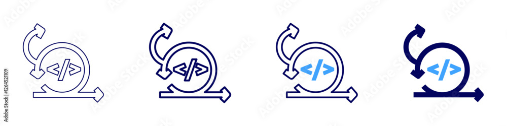 Scrum tools icon in 4 different styles. Thin Line, Line, Bold Line, Duotone. Duotone style. Editable stroke Scrum tools icon in 4 different styles. Thin Line, Line, Bold Line, Duotone. Duotone style. Editable stroke