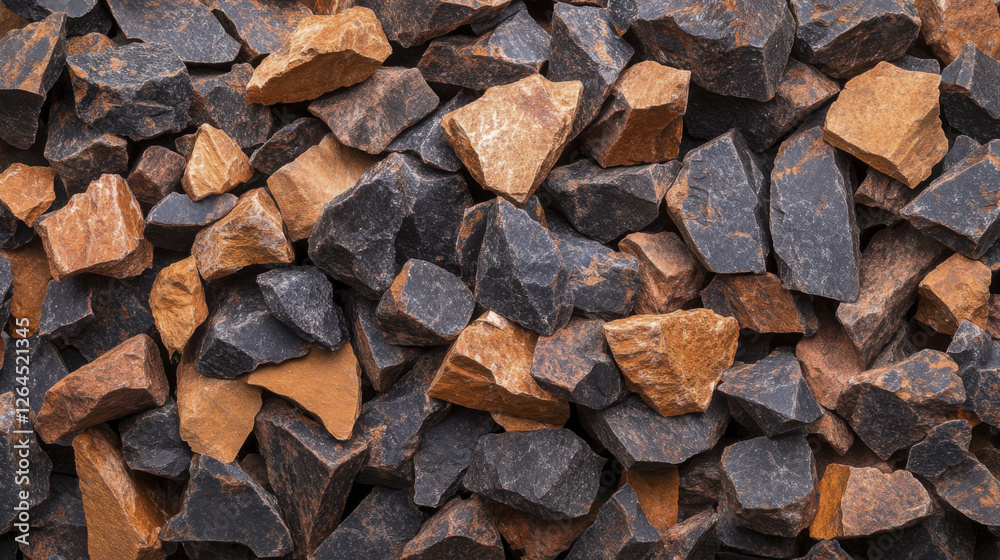 close up view of various textured rocks in shades of black and brown, creating natural and earthy appearance close up view of various textured rocks in shades of black and brown, creating natural and earthy appearance