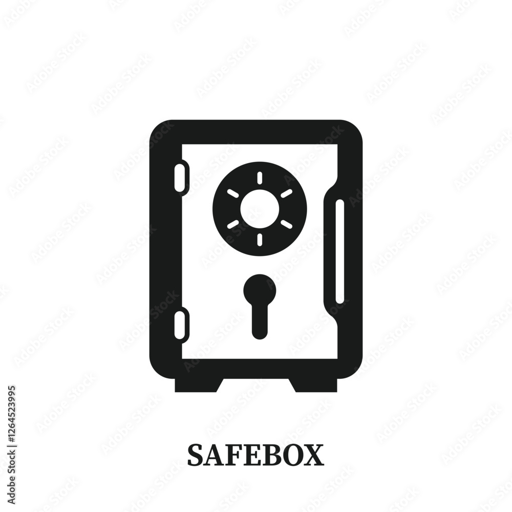 Metal bank safe icon in flat style. Money vault vector illustration on isolated background. Storage sign business concept. Metal bank safe icon in flat style. Money vault vector illustration on isolated background. Storage sign business concept.