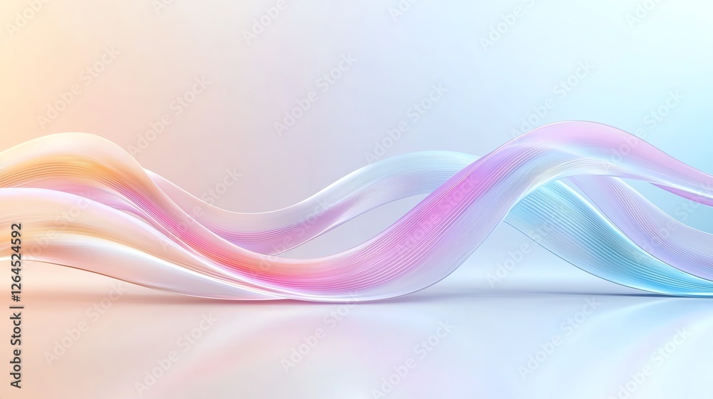 Abstract wavy pattern in pastel colors, showcasing a blend of soft pink, blue, and orange hues in a fluid motion. Abstract wavy pattern in pastel colors, showcasing a blend of soft pink, blue, and orange hues in a fluid motion.