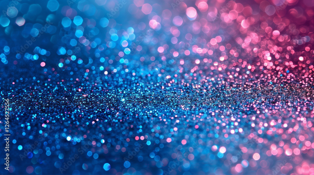 This dynamic image features a beautiful blend of pink and blue glitter particles, creating an enchanting backdrop perfect for festive occasions and artistic explorations. This dynamic image features a beautiful blend of pink and blue glitter particles, creating an enchanting backdrop perfect for festive occasions and artistic explorations.