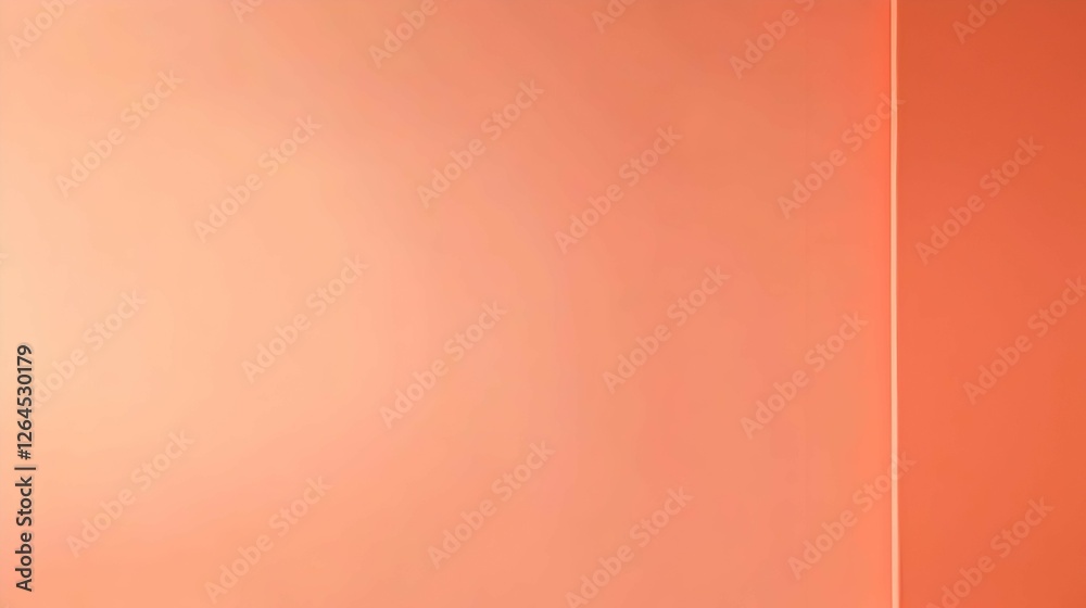 Fototapeta premium Soft Peach Orange Gradient Background With Subtle Line