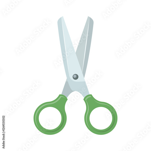 Scissor icon in flat style. Cutting hair equipment vector illustration on isolated background. Hairdressing sign business concept.