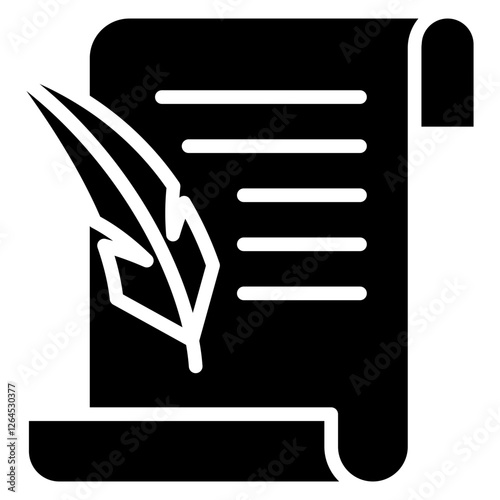 Testament glyph icon