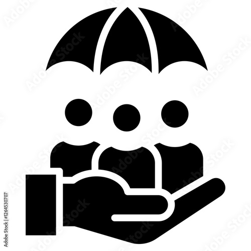 Social Security glyph icon