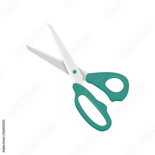 Scissor icon in flat style. Cutting hair equipment vector illustration on isolated background. Hairdressing sign business concept.