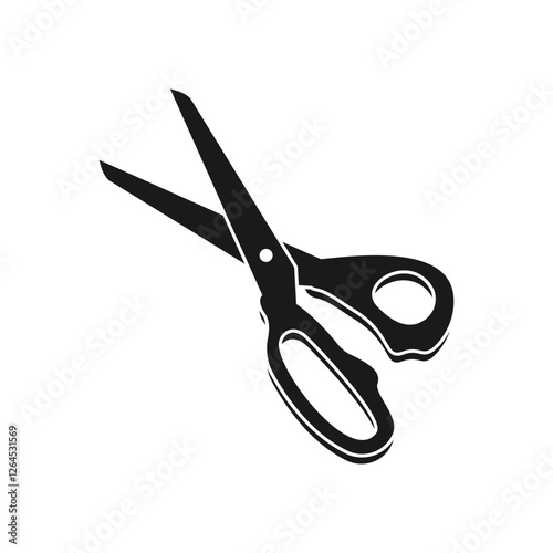 Scissor icon in flat style. Cutting hair equipment vector illustration on isolated background. Hairdressing sign business concept.