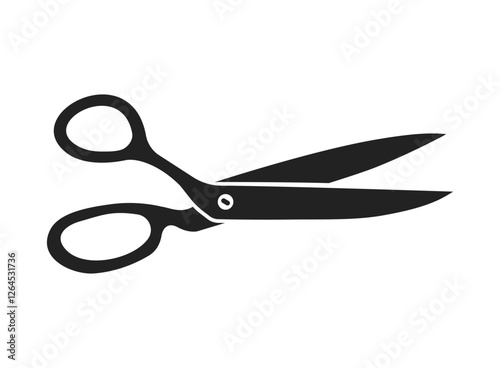 Scissor icon in flat style. Cutting hair equipment vector illustration on isolated background. Hairdressing sign business concept.