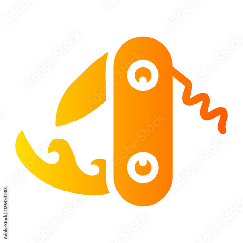 pocket knife Gradient icon