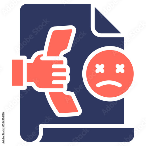 Complaint glyph color icon