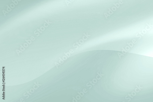 Fluid Dynamics Abstract Background in Light Teal Color