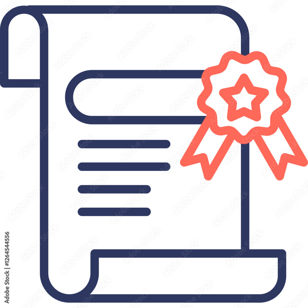 Patent line color icon Patent line color icon
