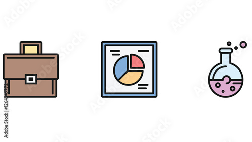 Business, investment and strategy  icon vector illustration