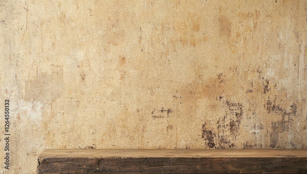 Fototapeta premium Intricate grainy textures with natural finish on deep sepia corkboard.