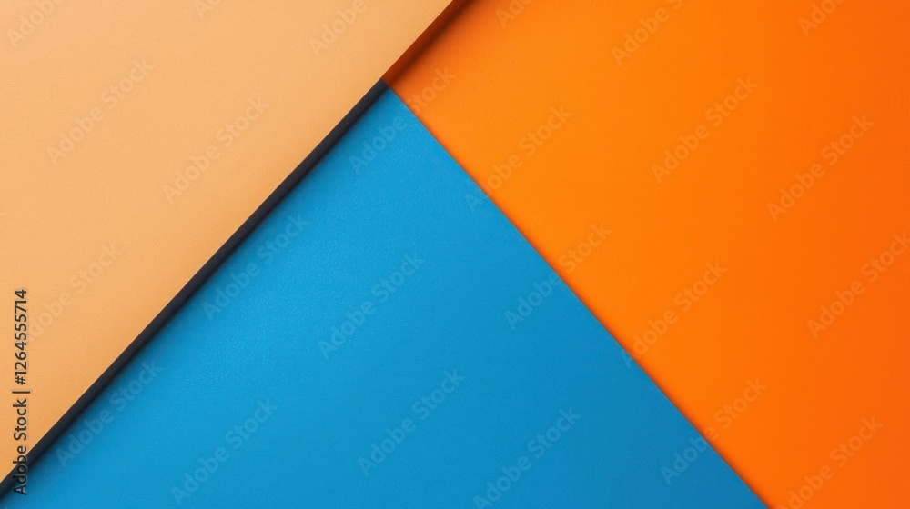Abstract Geometric Background With Orange Blue And Brown Triangles Abstract Geometric Background With Orange Blue And Brown Triangles
