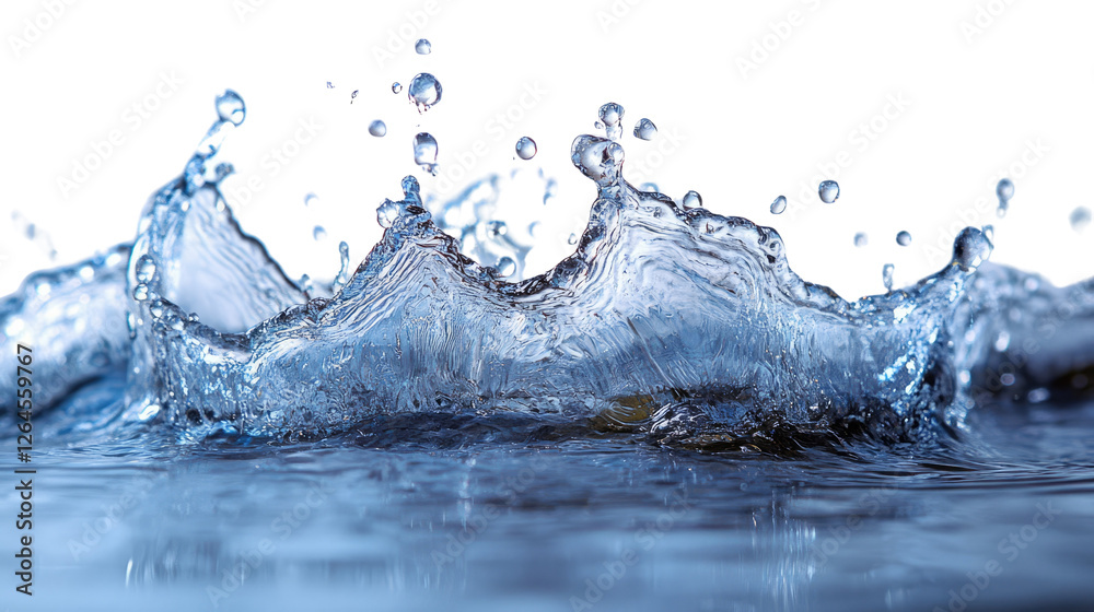Water's Delicate Dance: A splash of water creates a dynamic and elegant display of fluid motion, captured in a moment of perfect clarity. Water's Delicate Dance: A splash of water creates a dynamic and elegant display of fluid motion, captured in a moment of perfect clarity.