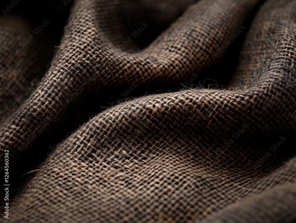 Fototapeta premium A piece of cloth with a brown and black color