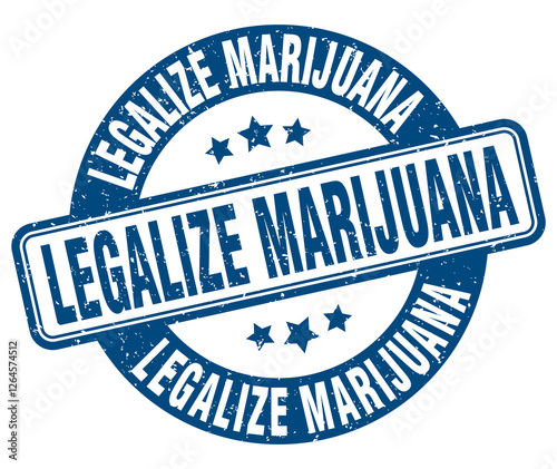 legalize marijuana stamp. legalize marijuana label. round grunge sign