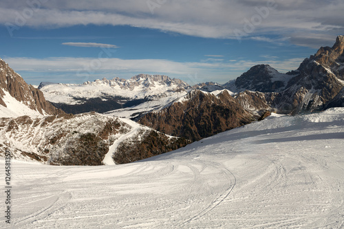 ski resort in the alps San Martino Di Castrozza