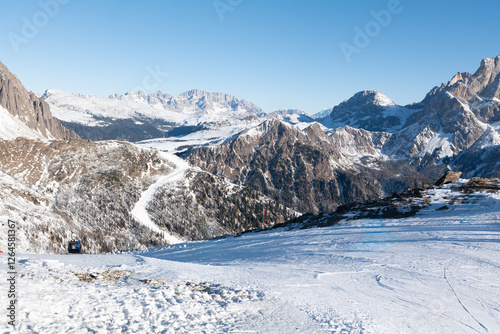 ski resort in the alps San Martino Di Castrozza