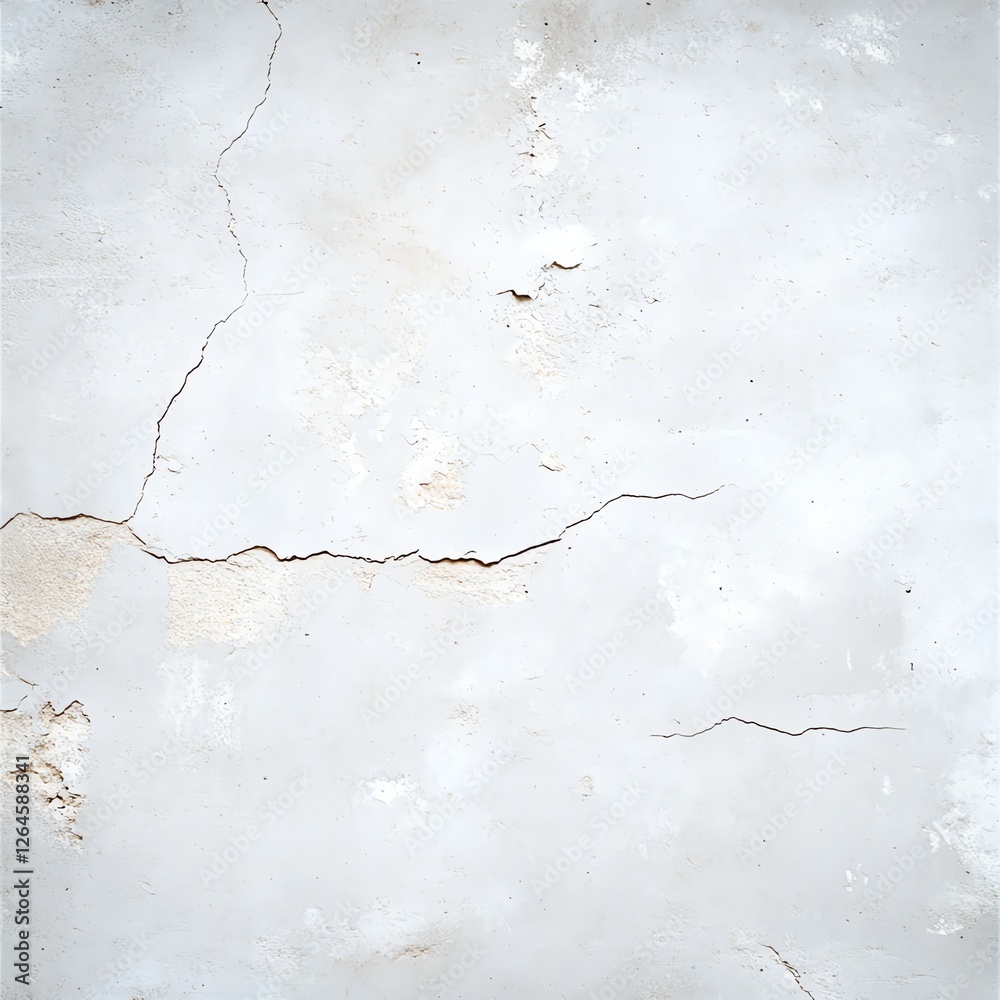 Fototapeta premium Closeup of a cracked concrete wall, showing texture and character, perfect for backgrounds or design elements.