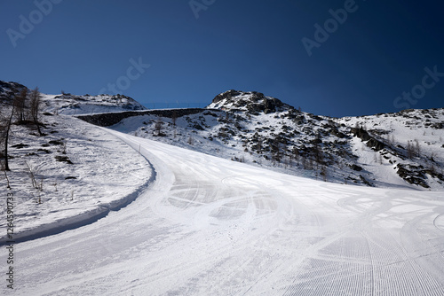ski resort in the alps San Martino Di Castrozza