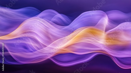 Wallpaper Mural Abstract Wave Background Design in Purple and Yellow for Creative Projects and Digital Art Torontodigital.ca