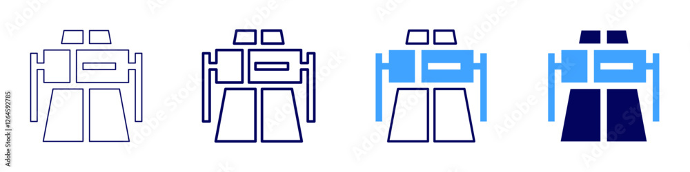 Road heavy icon in 4 different styles. Thin Line, Line, Bold Line, Duotone. Duotone style. Editable stroke Road heavy icon in 4 different styles. Thin Line, Line, Bold Line, Duotone. Duotone style. Editable stroke