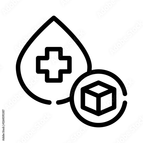 blood sugar line icon