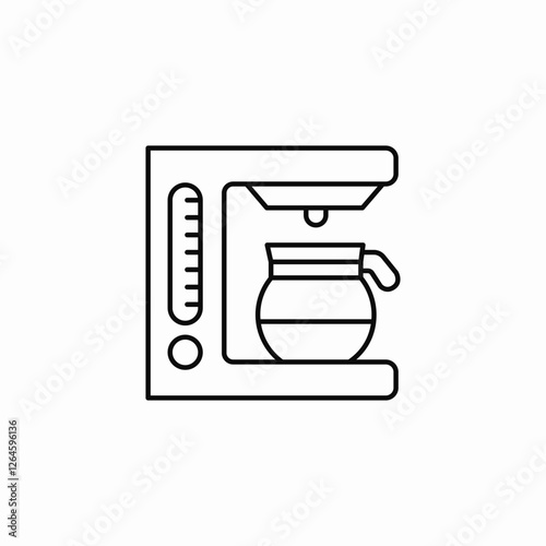 Coffee machine professional icon vector sign