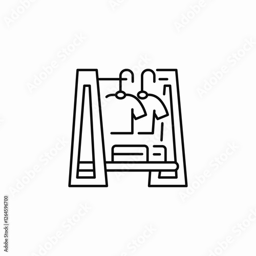 wardrobe icon vector sign