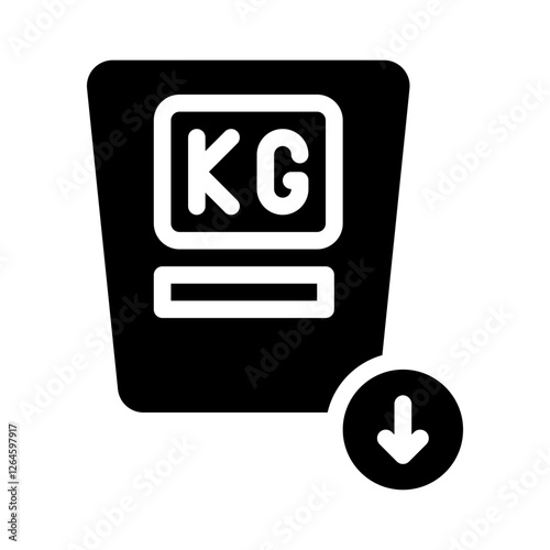 weight loss glyph icon