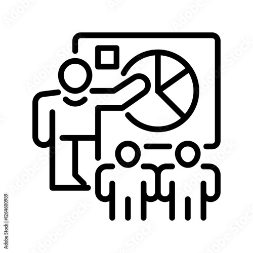 Mentorship line icon. Universal creative premium symbol. Vector sign icon logo template. Vector illustration