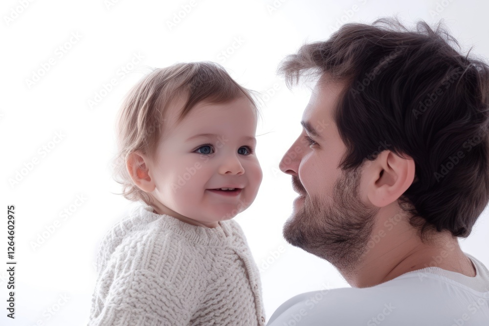 Father and child portrait looking adult. Father and child portrait looking adult.