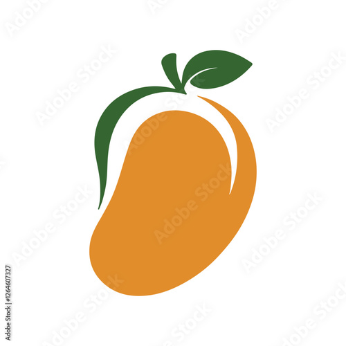logo mango built on geometric shapes vector illustration
