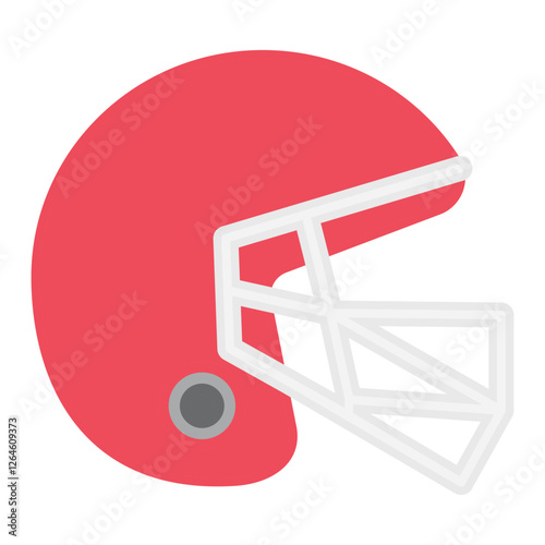 rugby helmet vector flat icon design