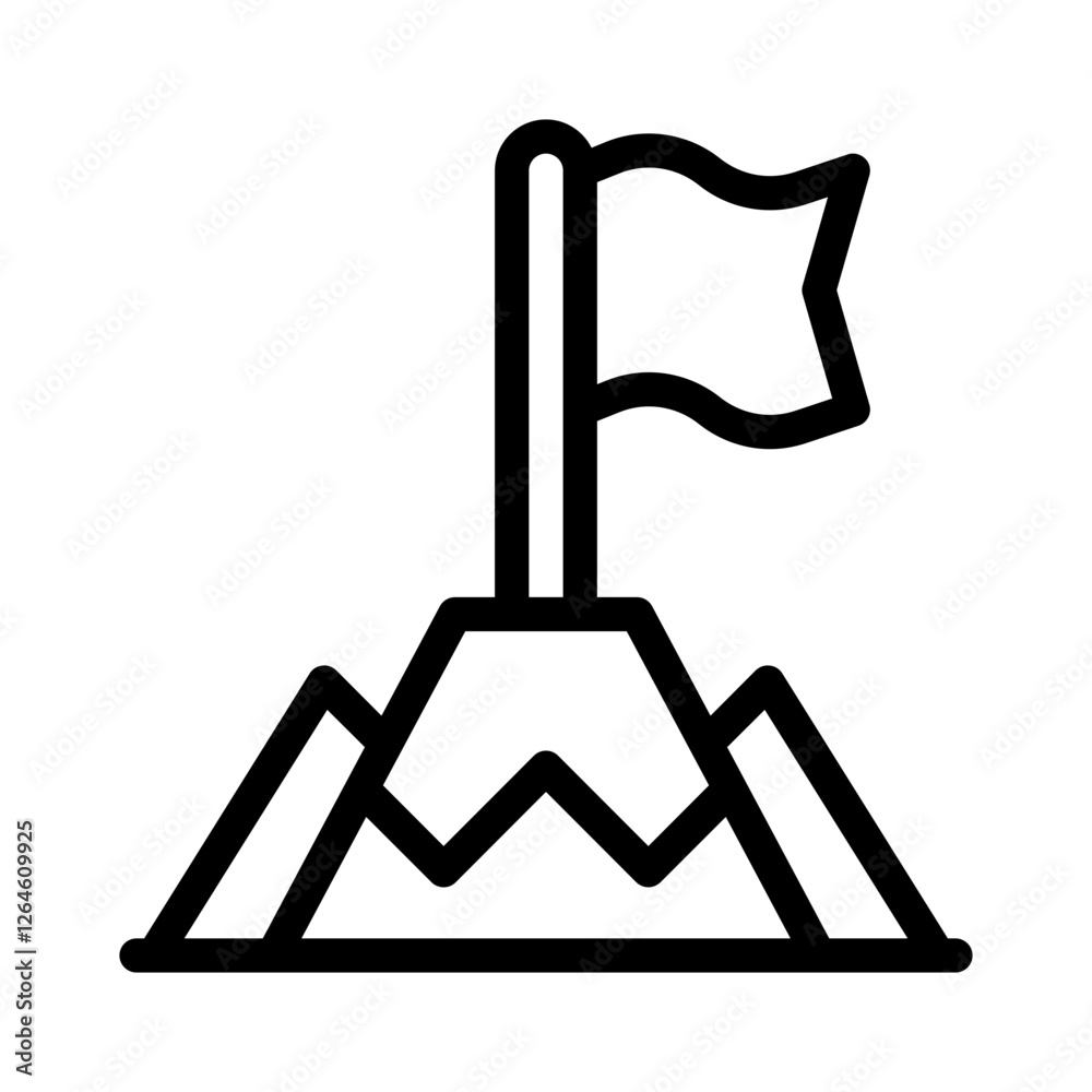 mountain line icon mountain line icon