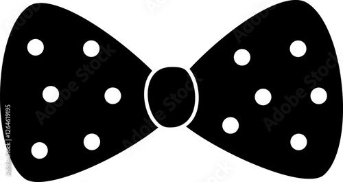 Cute ribbon bow silhouette.
simple shape bowtie silhouette isolated.
Transparent background.
