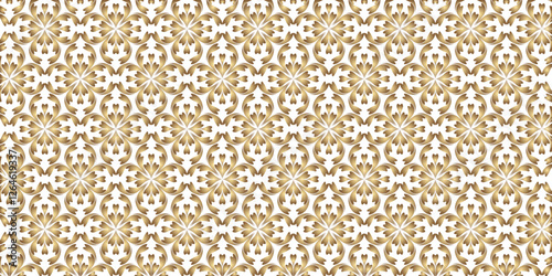 Elegant Golden Geometric Pattern Background