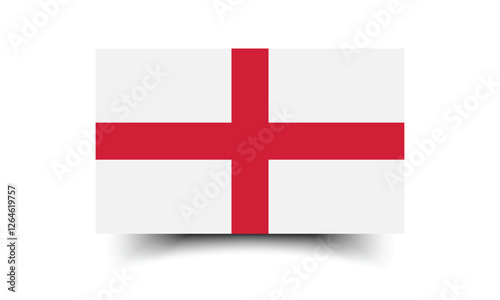 England flag official colors and proportion digital vector illustration.