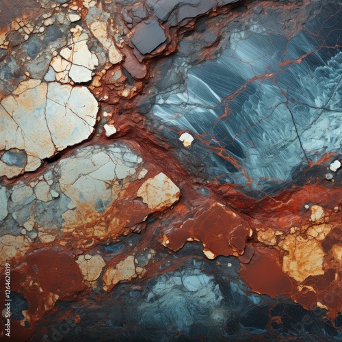 Elegant Dark Brown and Blue Marble Tile for Stylish Home Design