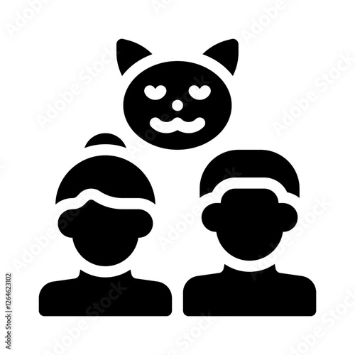 friendship goals glyph icon