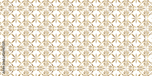 Elegant Golden Geometric Pattern Background