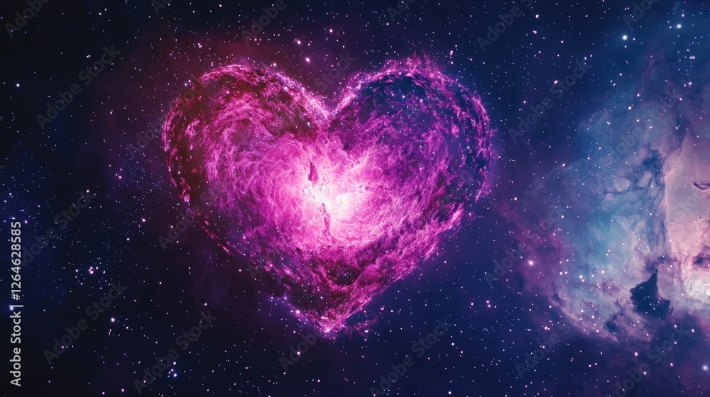 Cosmic Heart Nebula , A Celestial Valentine in Deep Space Cosmic Heart Nebula , A Celestial Valentine in Deep Space