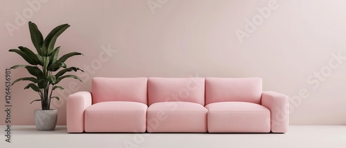 sustainable interior design modular furniture aesthetic. Minimalist modular furniture combining sleek aesthetics with sustainable, adaptable design