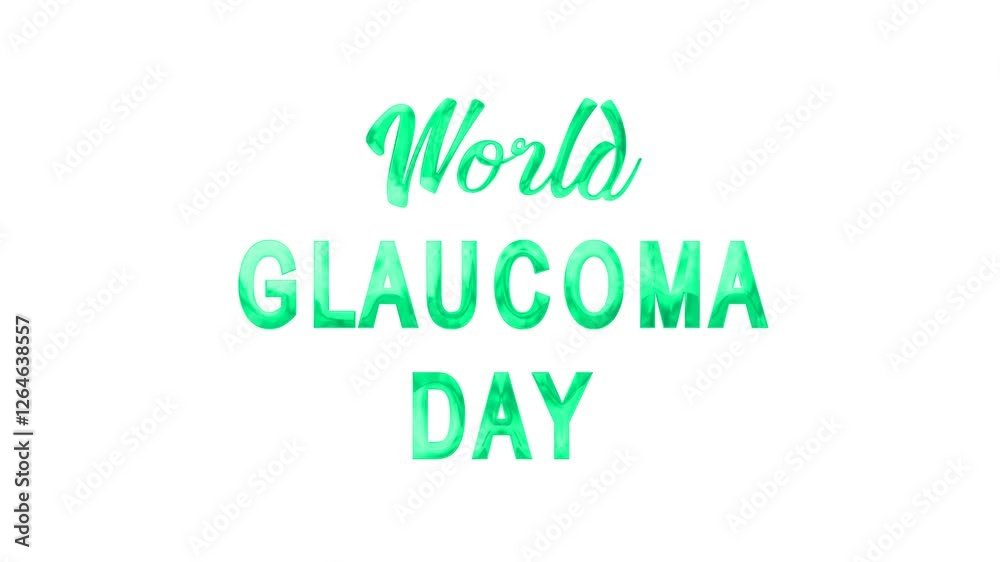 World Glaucoma Day Text Animation. Ideal for medical websites, health campaigns, and educational materials. World Glaucoma Day Text Animation. Ideal for medical websites, health campaigns, and educational materials.
